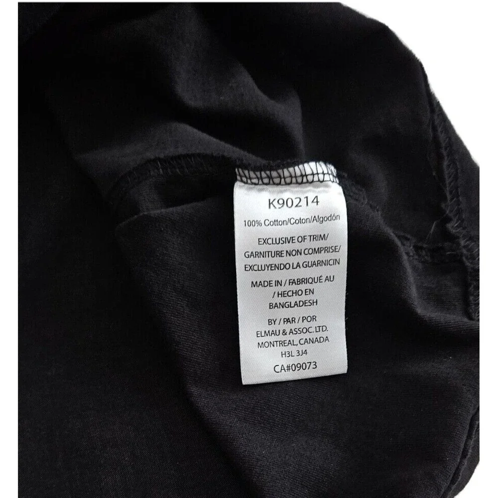 Kangol (Mens Small) Kangaroo Embroidered Logo T-Shirt Short Sleeve Black - Picture 3 of 6